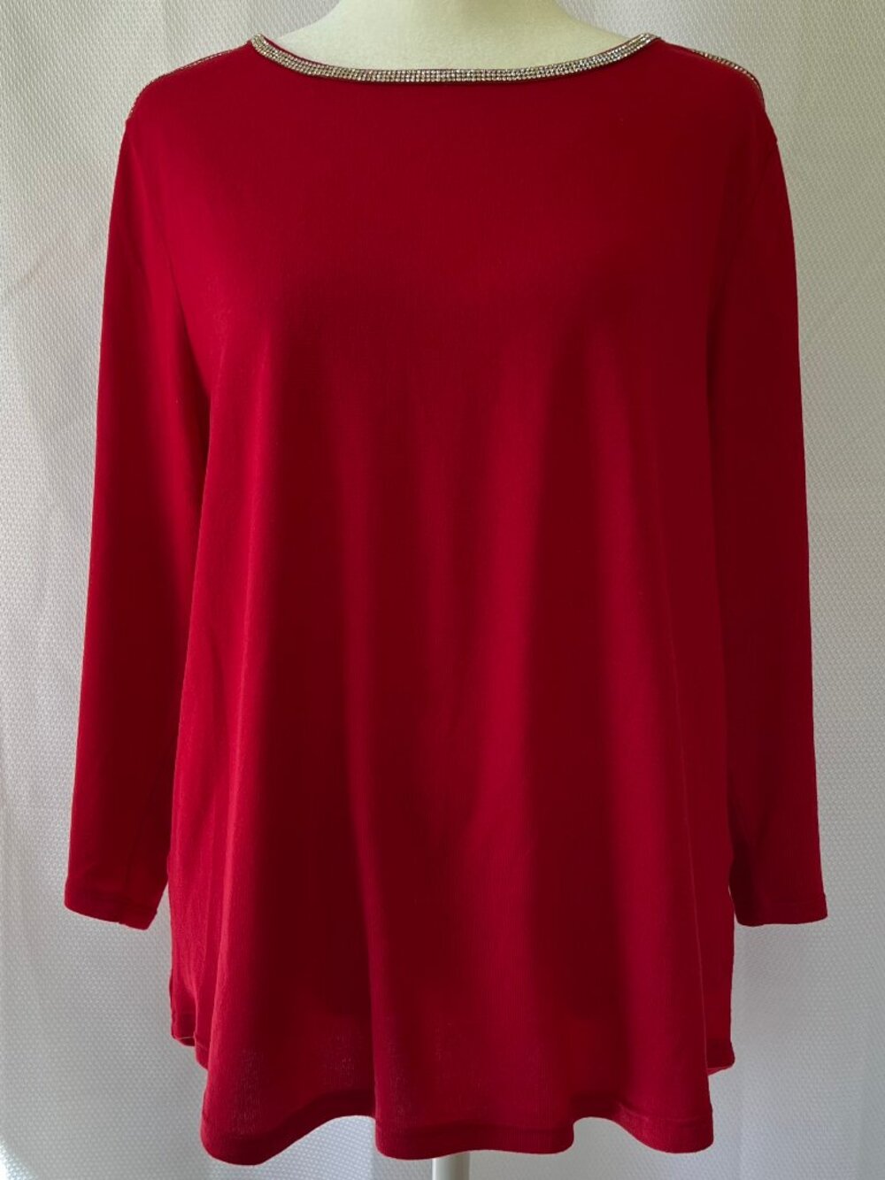 Love Scarlett Cherry Red Rhinstone Top